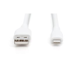 DIGITUS USB 2.0 Kabel Typ A-Lightning Silikon 2m MFI weiß
