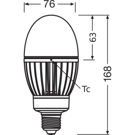 OSRAM [LVE-4058075765931] Ampoule LED E27 29W 3600Lm 2700K 360° IP65