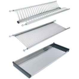 HERRAJES ALK Égouttoir à vaisselle et verres en acier inoxydable pour meuble de 600 mm M600