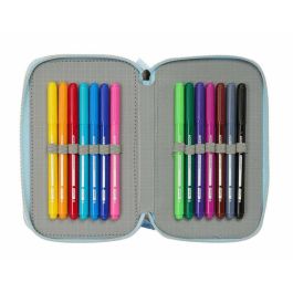 Trousse Scolaire avec Accessoires Frozen Ice magic Bleu clair 12,5 x 19,5 x 5,5 cm 37 Pièces