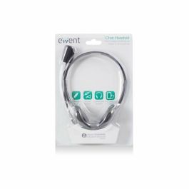 Casques avec Microphone Ewent EW3567 Noir (1 Unité)