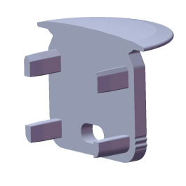 Bouchon de Fin de Profil Plastique Gris Type ECO P05 avec Trou Precio: 0.5000004. SKU: B1HXNTDJSB