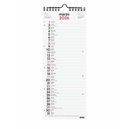 calendrier mural Finocam Papier 2026 13 x 33 cm