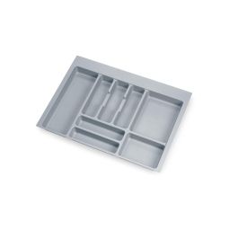 Emuca Range-couverts Optima pour tiroir universel, module 700mm, plastique, gris
