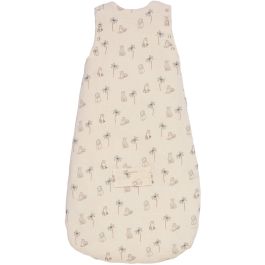 Douillette nomade - CANDIDE - 90 cm - 9/24 mois - Manches amovibles - Blanc imprimé lange tigre