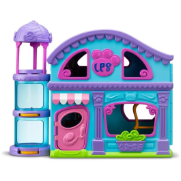 Littlest Pet Shop Maison Deluxe avec 4 Figurines Pet Shop et plus de 20 Accessoires - Coffret de Jeu pour Enfants a partir de 4 Ans - BANDAI