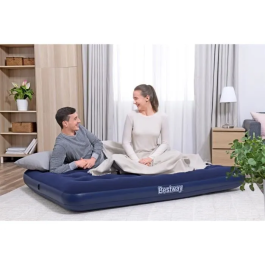 Bestway Matelas de Camping Gonflable 2 Places BES6941607353639 191 x 137 x 22 cm avec Pompe Électrique Powertouch