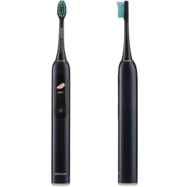 Sencor SOC 5010BL - Brosse à dents électrique avec capteur de pression, 4 modes, 38000 oscillations/min, recharge USB-C, 30 jours d'autonomie, étanche IPX7