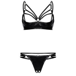 Ensemble de Lingerie Guilty Pleasure Noir 2 Pièces (L)
