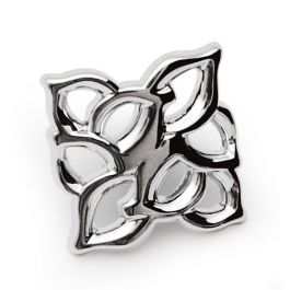 GIUSTI Pomo Zmk Ada 34X34 H22 1A Plata Vieja Acabado Cromo