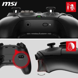 MSI S10-43G0130-C54 Manette de jeu sans fil et filaire pour Android, PC, Xbox One S, Xbox One X, Xbox Series S, Xbox Series X, USB 2.0