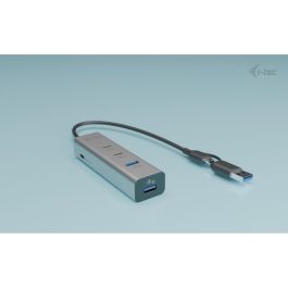Hub USB i-Tec CAHUBMETAL2A2CPD Argenté