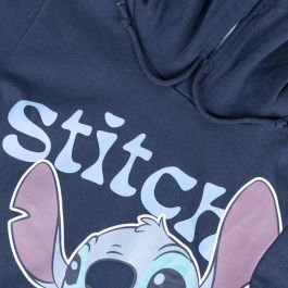 Sweat-shirt à capuche fille Stitch Bleu foncé