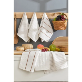 Ensemble de 6 serviettes de toilette en coton 100 %, Creme, 30 x 50 cm Precio: 28.152. SKU: B1G4MPC3Y9
