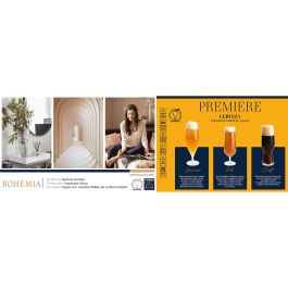 Verre Bohemia Crystal Premiere Pils Transparent verre 380 ml Bière (6 Unités)