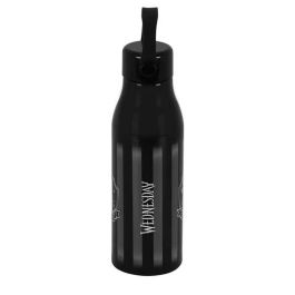 Bouteille d'eau Wednesday Noir Acier inoxydable 700 ml