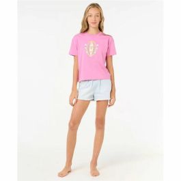 T shirt à manches courtes Enfant Rip Curl Island Surf Crop Rose