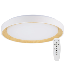 Plafonnier LED Décoratif 40W CCT 3000-6000K (Lumière Réglable) avec Télécommande, Blanc