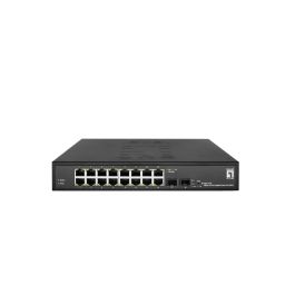 Level One GES-2118 Switch 16x GE 2x SFP 19" Géré L2