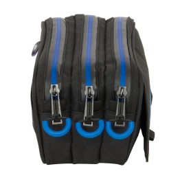 Trousse Fourre-Tout Triple Kelme Jet black Noir 21,5 x 10 x 8 cm