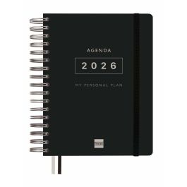 Agenda Finocam Noir quarto 15,5 x 21,7 cm