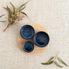 Tabla Aperitivo Bambú Cerámica Moana Bidasoa 20x4,5 cm