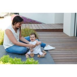 BEBECONFORT Coffret Cadeau D'eveil Jouet En Bois :Jouet A Rouler Lion +  Hochet Grelot Tigre + Hochet Gling-Gling - Hippo