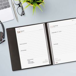 Agenda Finocam DUOBAND Noir A5 15,5 x 21,2 cm 2025-2026