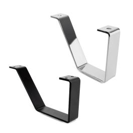 Q&Q Pata Metálica Vera H120/H135 Chrome et Noir Mat Hauteur 120mm