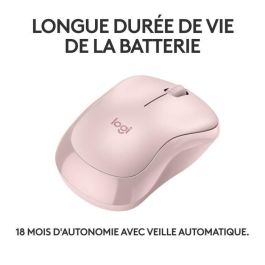 Logitech M240 Souris Bluetooth, sans fil, compacte, portable, suivi optique - rose