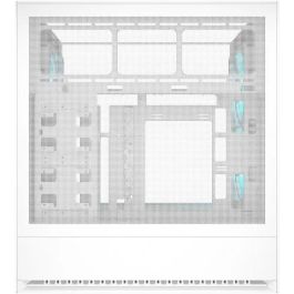 Cougar CGR-2WA3W-RGB - Boîtier PC Midi-Tower Blanc avec Éclairage ARGB, Ventilateurs avant 160mm, Compatible ATX/micro-ATX/Mini-ITX, Port USB-C, Vitre Latérale, Support GPU 38cm