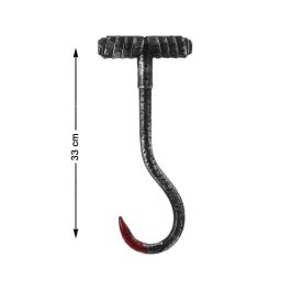 Garfijo de Pirata Noir avec Pointe Rouge - Crochet de Déguisement Accessoire pour Fête, Carnaval, Halloween, Longueur 33 cm Precio: 10.59. SKU: B1GPBMPNHY