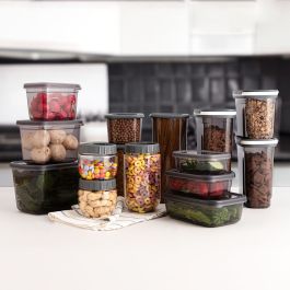 Récipient de Conservation des Aliments Quid City Gris 1,75 L Avec couvercle (12 Unités)