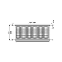 Emuca Égouttoir acier inoxydable Drynox, module 500mm, acier inoxydable