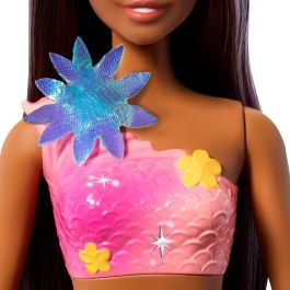 Barbie Poupée Sirène Magique Cheveux Bruns JDM73