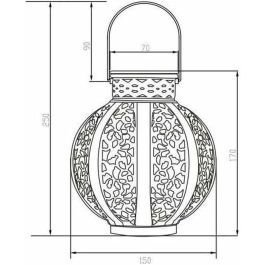 Galix Lampe Métal Vintage Beige 10 Lumens H17cm GALG2301