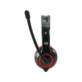 Casques avec Microphone Conceptronic CCHATSTARU2R Noir Rouge 2 m