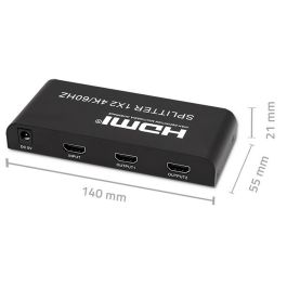 Switch HDMI Qoltec 51797 Noir
