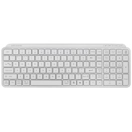 Clavier sans fil Mars Gaming MKSILENKEYSWES Blanc Espagnol Qwerty