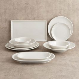 Assiette plate Bidasoa Harmony Hydrozero Blanc Céramique Ø 21 cm (6 Unités)