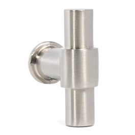 JANDEL Tirador Zmk ''T'' 50Mm Noir Mat, Laiton et Nickel