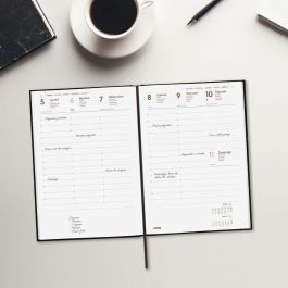 Agenda Finocam Noir A5 14 x 20,4 cm