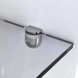 ITALIANA FERRAMENTA Support Étagère Cristal PEKI SP4-10 Piv.5 Nickel Réglable Verre 4-10mm