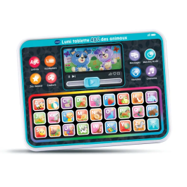 VTECH BABY - Lumi tablette ABC animaux, tablette interactive lumineuse sans écran avec clavier ABC pour enfants de 1 à 5 ans