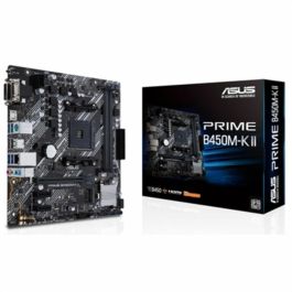 Asus Carte mère Prime B450M-K II AMD B450 Micro ATX DDR4 jusqu'à 64 Go