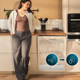 Cecotec Lave-vaisselle intégrable 60 cm Bolero Aguazero 6500 Full-BI 15 couverts acier