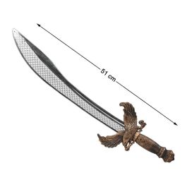 Espada Guerrera - Épée décorative de gladiateur de 56 cm avec poignée aigle dorée et lame incurvée, épée mythologique Precio: 2.124. SKU: B1F92S6FFK