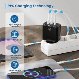 Chargeur mural Ewent EW1331 Noir 65 W