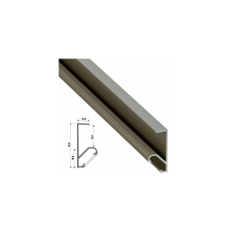 Profilé Aluminium Type Q18 2,02M - Laqué Blanc