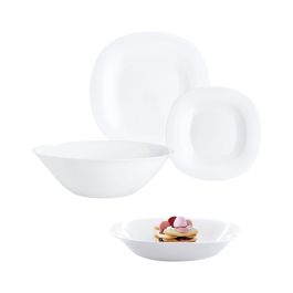 Assiettes Luminarc Carine Blanco Blanc verre 19 Pièces